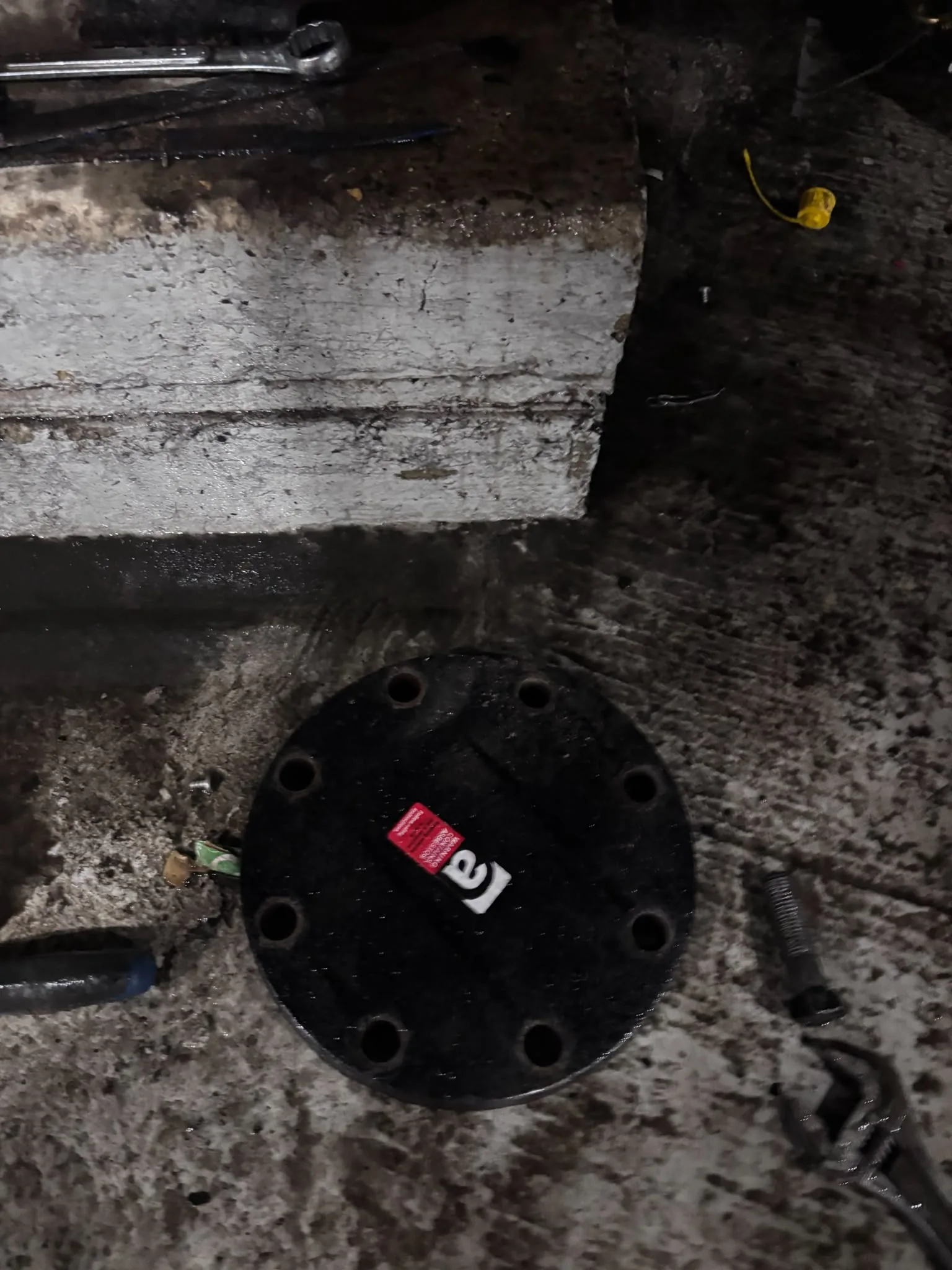 Artex scraping from a concrete ceiling during Wimbledon refurbishment